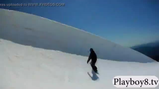 Badass bigtits babes snow boarding naked
